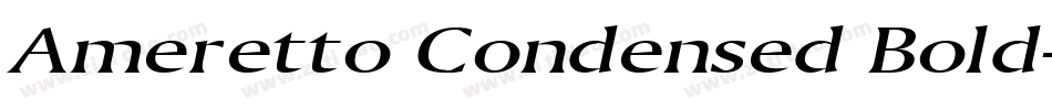 Ameretto Condensed Bold字体转换